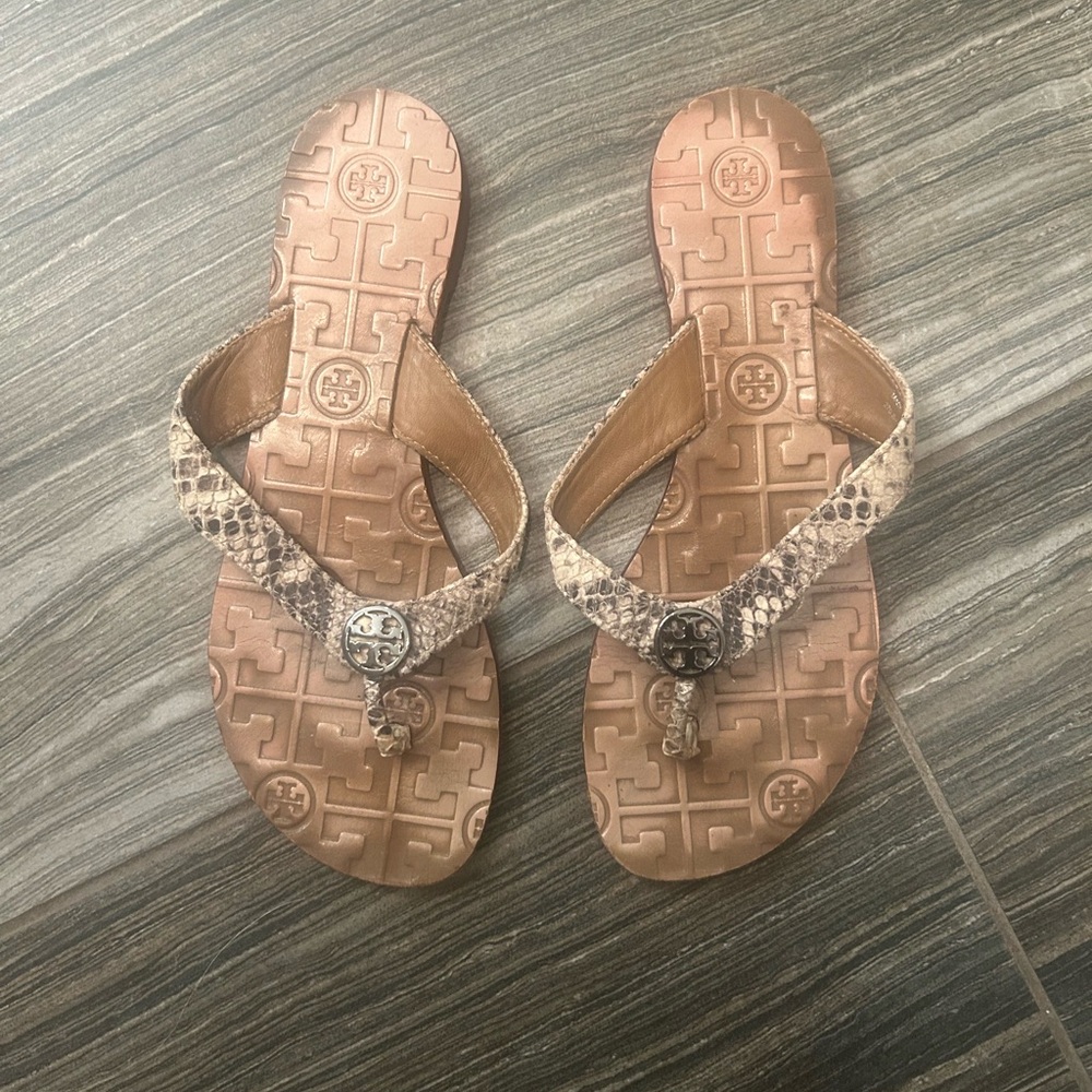 Tory Burch Snakeskin Sandals